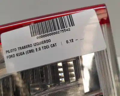 Автозапчасти б/у внутренний левый задний фонарь за ford kuga (cbs) kuga 120 cv / 88 kw ссылки oem iam cv4413a602ag  