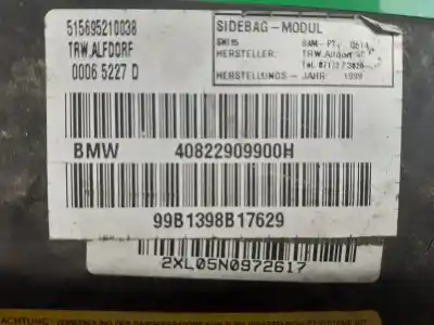 Second-hand car spare part rear left side airbag for bmw 5 (e39) 528 i oem iam references 40822909900h  40822909900h - 40822909900h