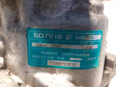 Pezzo di ricambio per auto di seconda mano compressore aria condizionata per renault clio ii fase i (b/cbo) k7m744 riferimenti oem iam 7700875357c  