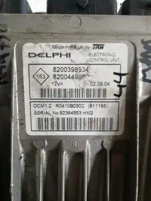 Peça sobressalente para automóvel em segunda mão centralina de motor uce por renault modus k4j770 referências oem iam 8200398934  8200398934 - 8200449080