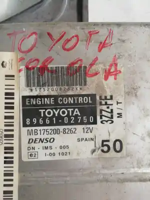 Second-hand car spare part ecu engine control for toyota corolla (e11) 4a-fe oem iam references 8966102750  8966102750 - 1752008262