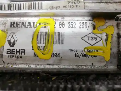 Peça sobressalente para automóvel em segunda mão intercooler por renault clio iii k9k768 referências oem iam 8200252209  8200252209 - 8200252209