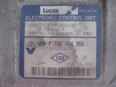 Second-hand car spare part ecu engine control for renault clio ii (bb_, cb_) 1.9 d (b/cb0e, bb0j) oem iam references 7700104956  7700104956 - 7700111205