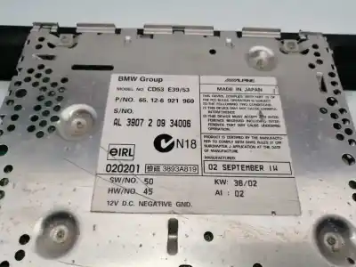 Pezzo di ricambio per auto di seconda mano impianto audio / radio cd per bmw x5 (e53) 30-6d-1 riferimenti oem iam 65126921960  6921960