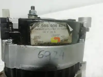 Second-hand car spare part alternator for citroen c15 citroen c15 - 1.9 diesel oem iam references 0986036851  0986036851 - 0986036851
