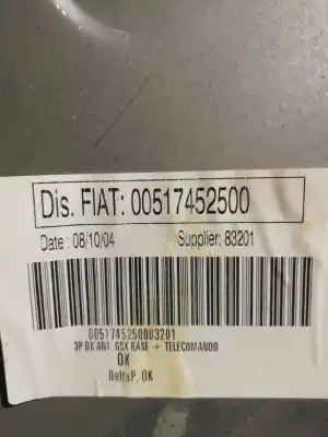 Peça sobressalente para automóvel em segunda mão elevador de vidros dianteiro direito por fiat stilo (192) 192a5.000 referências oem iam 00517452500  50001601 - 00517452500
