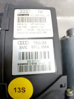 Second-hand car spare part passenger side right window regulator for audi a8 (4e2) 3.7 quattro oem iam references 4e0837462b  