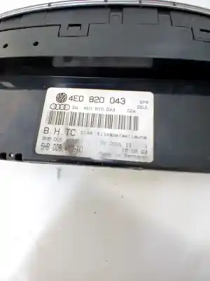 Second-hand car spare part climate control for audi a8 (4e2) 3.7 quattro oem iam references 4e0820043f  4e0820043