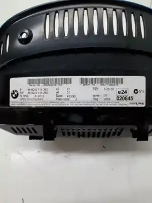 Second-hand car spare part multifunction display for bmw 3 touring (e91) 325 d oem iam references 65829193757  65829114362 - 65829114360