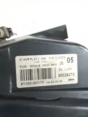 Second-hand car spare part left headlight for citroen c1 * oem iam references b000864080  