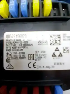 Second-hand car spare part fuse box unit for fiat 500e (332_) elektro 3+1 (fa1) oem iam references 52215602  52216880 - 00522156020