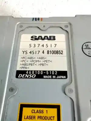 Peça sobressalente para automóvel em segunda mão sistema de áudio / rádio cd por saab 9-5 (ys3e) 2.3 turbo referências oem iam 12778057  