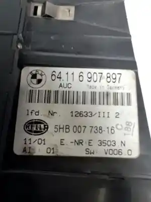 Second-hand car spare part climate control for bmw 3 (e46) 320 d oem iam references 64116907897  