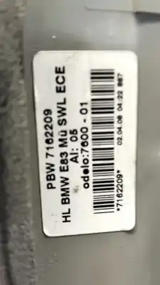 Peça sobressalente para automóvel em segunda mão farolim traseiro esquerdo por bmw serie x3 (e83) 2.0d referências oem iam 63217162209  