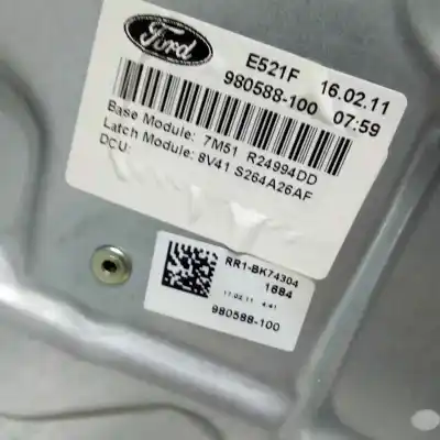 Second-hand car spare part rear right window regulator for ford kuga (cbv) titanium oem iam references 
