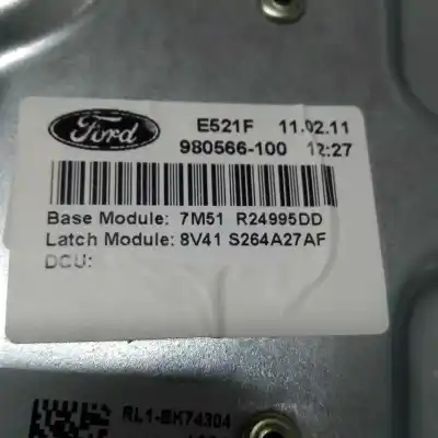 Second-hand car spare part rear left window regulator for ford kuga (cbv) titanium oem iam references 