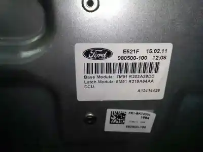 Second-hand car spare part passenger side right window regulator for ford kuga (cbv) titanium oem iam references 980500100  