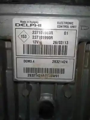 Pezzo di ricambio per auto di seconda mano Centralina Motore per RENAULT KANGOO 1.5 dCi Diesel FAP Riferimenti OEM IAM 237101989R  237101990R