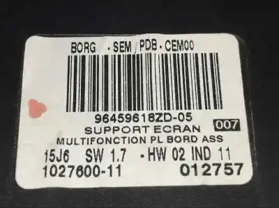 Second-hand car spare part gps navigation system for citroen c6 (td_) 2.7 hdi oem iam references 96459618zd05  