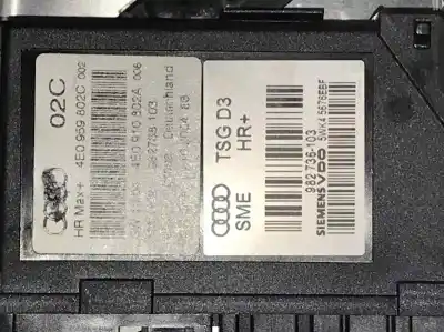 Second-hand car spare part rear right window regulator for audi a8 (4e2) 3.0 tdi quattro oem iam references 4e0959802c  