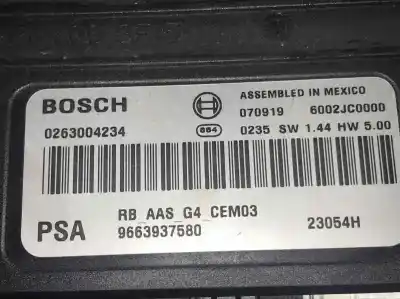 Pezzo di ricambio per auto di seconda mano modulo elettronico per citroen c4 picasso i monospace (ud_) 1.6 hdi riferimenti oem iam 9663937580 0709196002jc0000 0263004234