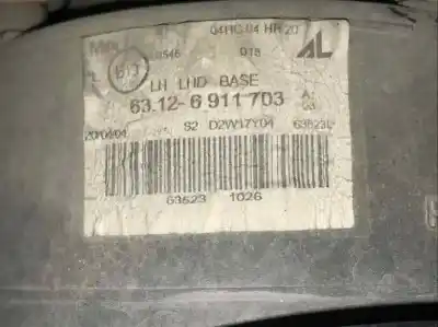 Автозапчастина б/у ліва фара для mini mini (r50, r53) one d посилання на oem iam 63126911703  