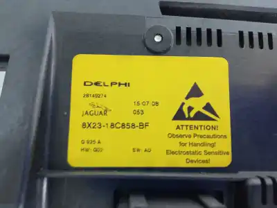 Second-hand car spare part heating / air conditioning control panel for jaguar xf 2.7 v6 diesel cat oem iam references 8x2318c858bf