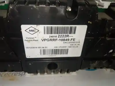 Автозапчастина б/у панель інструментів для renault clio iv (bh_) 1.5 dci 75 посилання на oem iam 248102222r  vpgrrf10849fe