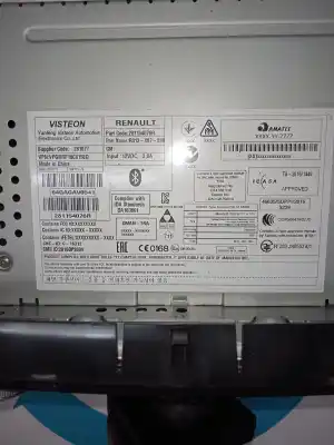 Pezzo di ricambio per auto di seconda mano impianto audio / radio cd per renault clio iv expression riferimenti oem iam 281154076r  