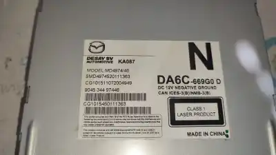 Peça sobressalente para automóvel em segunda mão sistema de dvd por mazda cx-3 exclusive-line referências oem iam da6c669g0