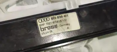 Peça sobressalente para automóvel em segunda mão elevador de vidros traseiro esquerdo por audi a4 b8 (8k2) 2.0 tdi referências oem iam 8k0839461