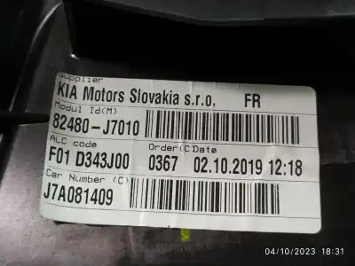 Second-hand car spare part passenger side right window regulator for kia ceed (cd) 1.6 crdi 136 oem iam references 82480j7010  82460j7010