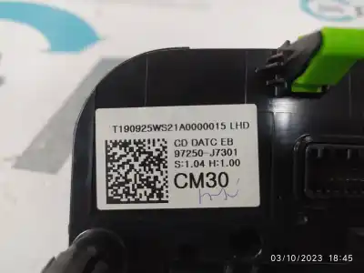 Peça sobressalente para automóvel em segunda mão comando de sofagem (chauffage / ar condicionado) por kia ceed (cd) 1.6 crdi 136 referências oem iam 97250j7301  