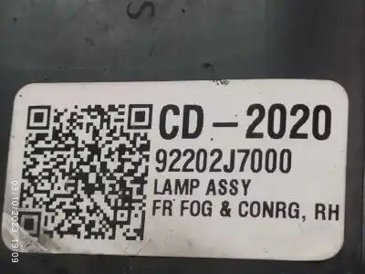 Second-hand car spare part right fog light for kia ceed (cd) 1.6 crdi 136 oem iam references 92202j7000