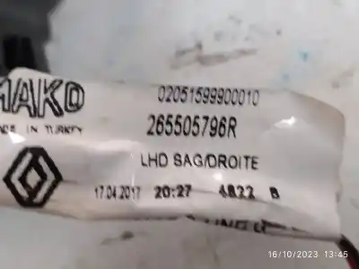 Peça sobressalente para automóvel em segunda mão  por RENAULT CLIO IV (BH_)  Referências OEM IAM 265505796R  