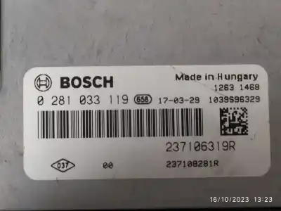 Peça sobressalente para automóvel em segunda mão centralina de motor uce por renault clio iv (bh_) 1.5 dci 90 referências oem iam 237106319r