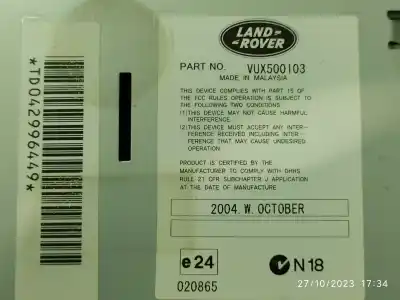 Автозапчастина б/у аудіо система / радіо cd для land rover range rover (lm) 3.0 td6 посилання на oem iam vux500103  