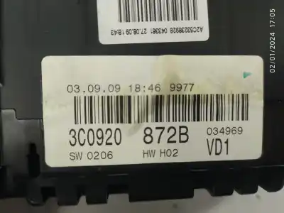 Second-hand car spare part dashboard for volkswagen passat b6 variant (3c5) 2.0 tdi 16v oem iam references 3c0920872b   Second-hand car spare part dashboard for volkswagen passat b6 variant (3c5) 2.0 tdi 16v oem iam references 3c0920872b