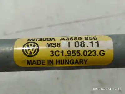 Pezzo di ricambio per auto di seconda mano tiranti e motorino del tergicristallo anteriore per volkswagen passat b6 variant (3c5) 2.0 tdi 16v riferimenti oem iam 3c1955023g  3c1955419b Pezzo di ricambio per auto di seconda mano tiranti e motorino del tergicristallo anteriore per volkswagen passat b6 variant (3c5) 2.0 tdi 16v riferimenti oem iam 3c1955023g  3c1955419b