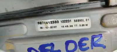 Second-hand car spare part passenger side right window regulator for citroen c-elysée (11.2012->) 1.6 exclusive [1.6 ltr. - 68 kw hdi fap] oem iam references 9674412380  