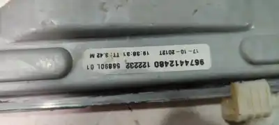 Second-hand car spare part driver left window regulator for citroen c-elysée (11.2012->) 1.6 exclusive [1.6 ltr. - 68 kw hdi fap] oem iam references 9674412480  
