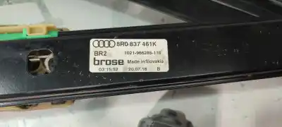 Peça sobressalente para automóvel em segunda mão elevador de vidros dianteira esquerda por audi q5 (8r) 2.0 tdi advanced edition quattro (140kw) referências oem iam 8r0837461k