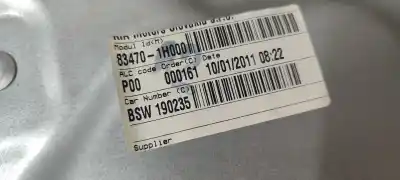 Peça sobressalente para automóvel em segunda mão elevador de vidros traseiro esquerdo por kia pro cee´d (ed) 1.6 crdi 90 referências oem iam 834701h000