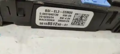 Second-hand car spare part FUSE BOX UNIT for PEUGEOT 308 (P5)  OEM IAM references BSI EL3  981985128001