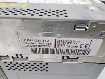 Second-hand car spare part audio system / radio cd for opel astra h berlina h oem iam references 13190856  