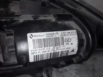 Second-hand car spare part left headlight for renault megane iii coupe  oem iam references 260605817r  