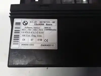 Pezzo di ricambio per auto di seconda mano modulo comfort per bmw 5 (e60) 520 i riferimenti oem iam 6978713  5wk49111