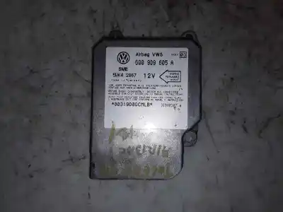 Автозапчасти б/у БЛОК УПРАВЛЕНИЯ ПОДУШКАМИ БЕЗОПАСНОСТИ за VOLKSWAGEN CADDY KA/KB (2K)  ссылки OEM IAM 6Q0909605A  