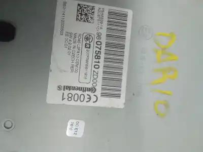 Piesă de schimb auto la mâna a doua SISTEM AUDIO / CD RADIO CASETOFON pentru CITROEN C-ELYSÉE  Referințe OEM IAM 98075810ZD00  