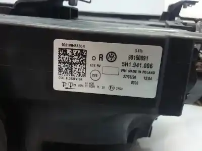 Second-hand car spare part RIGHT HEADLIGHT for VOLKSWAGEN GOLF VII LIM.  OEM IAM references 5H1941006  